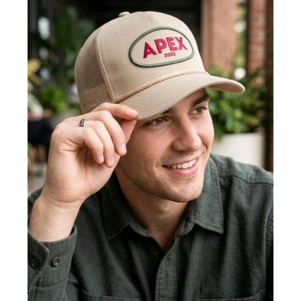 Otto Cap Tan One Size Fits Most Ipc Apex Expo 2023 Trucker Rope Hat
